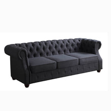 Load image into Gallery viewer, Berkeley Traditional Chesterfield Roll Arm Upholstered Sofa