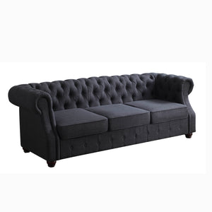 Berkeley Traditional Chesterfield Roll Arm Upholstered Sofa