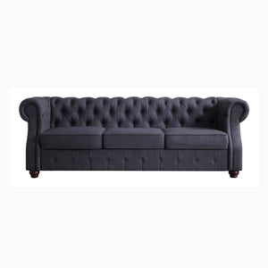 Berkeley Traditional Chesterfield Roll Arm Upholstered Sofa