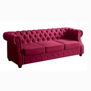 Berkeley Traditional Chesterfield Roll Arm Upholstered Sofa