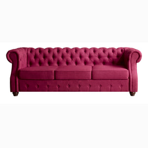 Lyre Traditional Chesterfield Tufted Back Upholstered Sofa