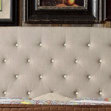 Load image into Gallery viewer, Harvey Nailhead Upholstered Wingback  with Crystal Tufting Panel Bed