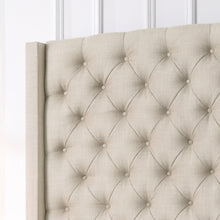 Load image into Gallery viewer, Marie Wingback Tufted High Headboard Upholstered Bed