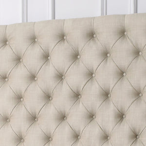 Marie Wingback Tufted High Headboard Upholstered Bed