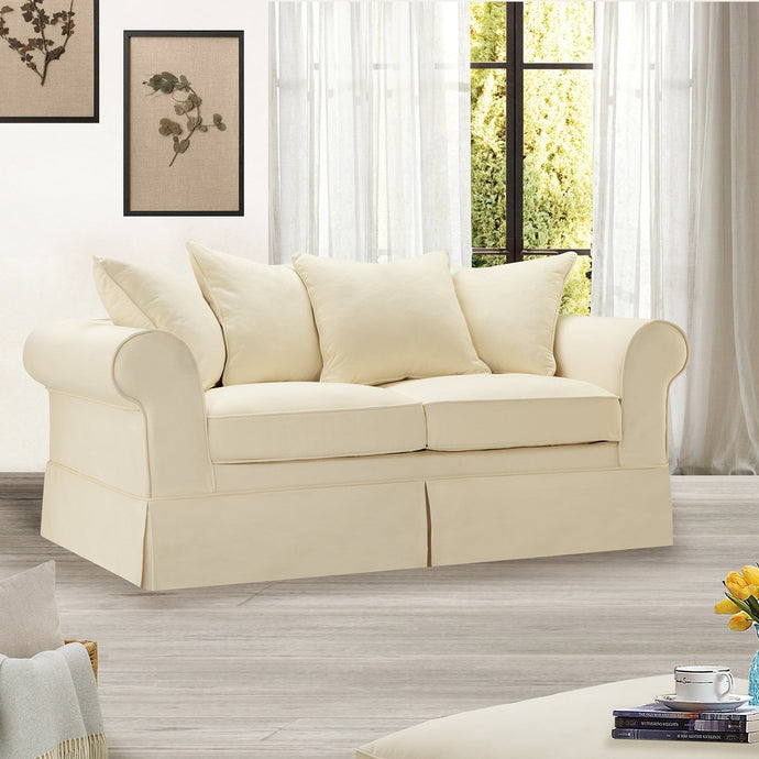 Willis Roll Arm Slipcover Loveseat