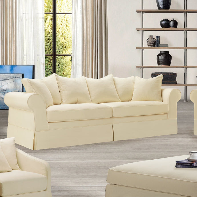 Willis Roll Arm Slipcover Sofa