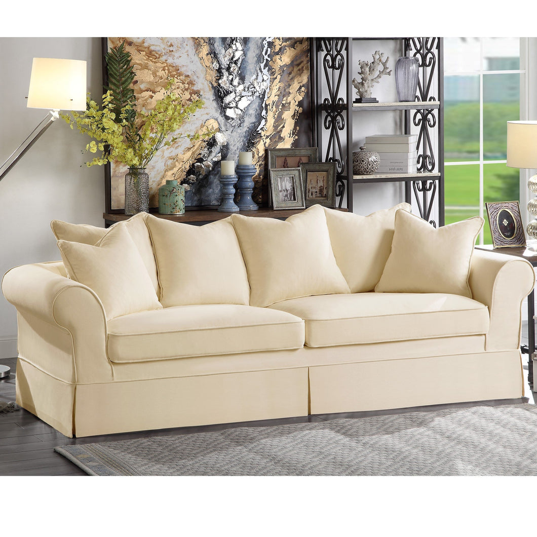 Willis Roll Arm Slipcover Sofa